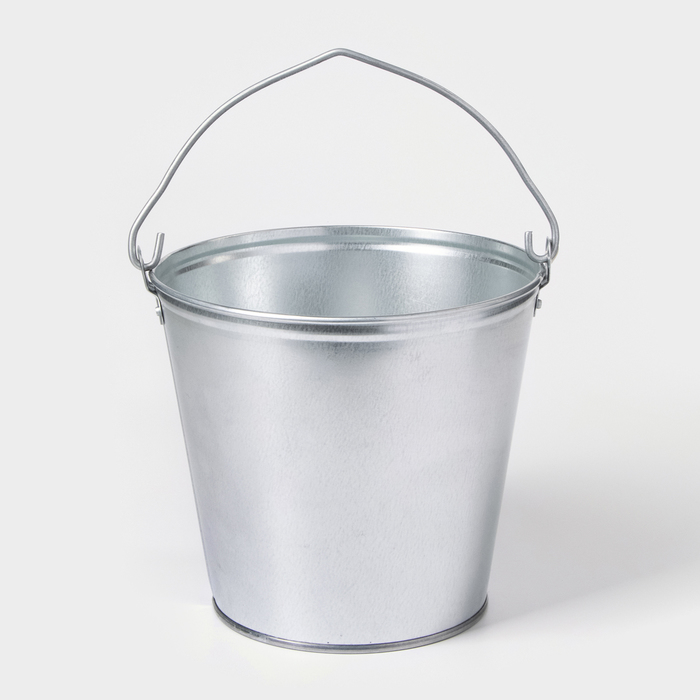 УЦЕНКА Ведро оцинкованное, 7 л, ЗАМЯТИЕ НА ИЗДЕЛИИ - Фото 1