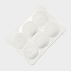 Подставка для яиц Magistro «Бланш», 6 секций, 18×13 см, фарфор, белая - Фото 5