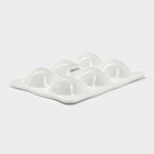 Подставка для яиц фарфорвая Magistro «Бланш», 18×13 см, цвет белый - фото 809397632