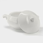 Супница Magistro «Бланш», 600 мл, 20.5×15 см, фарфор, белая - Фото 4