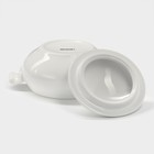 Супница Magistro «Бланш», 600 мл, 20.5×15 см, фарфор, белая - Фото 6