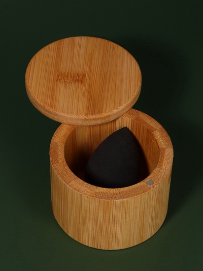 Органайзер для хранения «BAMBOO», с раздвижной крышкой, d=9×7 см, коричневый