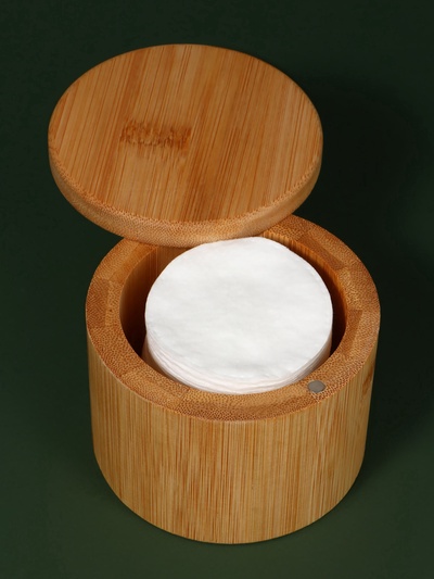 Органайзер для хранения «BAMBOO», с раздвижной крышкой, d=9×7 см, коричневый