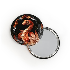 Зеркальце карманное "Змейка", диам.7 см