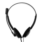 Наушники с микрофоном Luazon RX-13, накладные, кабель 2хJack 3.5 мм, 1.5 м, черные - Фото 4