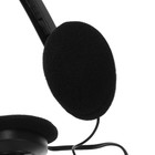 Наушники с микрофоном Luazon RX-13, накладные, кабель 2хJack 3.5 мм, 1.5 м, черные - Фото 5