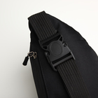 Сумка поясная на молнии, 30×10×14 см, с наружными карманами, чёрная - Фото 5