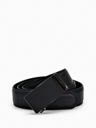 Ремень мужской, 126×3.5 см, натуральная кожа, пряжка автомат, чёрный - Фото 3