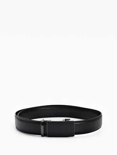 Ремень мужской, ширина 3.5 см, пряжка автомат, чёрный