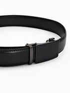 Ремень мужской, ширина 3.5 см, пряжка автомат, чёрный - Фото 4