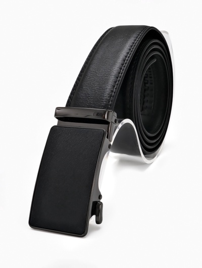 Ремень мужской, ширина 3.5 см, пряжка автомат, чёрный