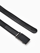 Ремень мужской, 126×3.5 см, натуральная кожа, пряжка автомат, чёрный - Фото 5