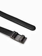 Ремень мужской, 126×3.5 см, натуральная кожа, пряжка автомат, чёрный - Фото 7