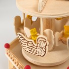 Сувенир музыкальный механический «Фигурка карусель: мишка в лодочке», дерево, 10×11.5×18.5 см - Фото 4