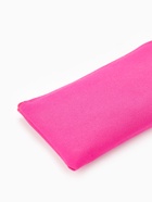 Косметичка-пенал на молнии, плоская, маленькая, однотонная, малиновая - Фото 3