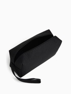 Косметичка дорожная на молнии, маленькая, с ручкой, чёрная - Фото 2