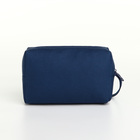 Косметичка дорожная на молнии, маленькая, с ручкой, синяя - Фото 2