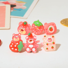 Кольца детские набор 36шт «Выбражулька» земляничка, форма МИКС, цвет бело-розовый, б-р - фото 25342201