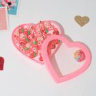 Кольца детские набор 36шт «Выбражулька» земляничка, форма МИКС, цвет бело-розовый, б-р - фото 25342203