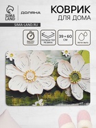 Коврик для дома Доляна Anemona, влаговпитывающий, 39×60 см - Фото 1