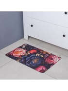 Коврик для дома Доляна Black Flowers, влаговпитывающий, 40×60 см - Фото 7