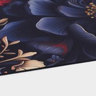 Коврик для дома Доляна Black Flowers, диатомитовый, 40×60 см - Фото 3