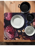 Коврик для дома Доляна Black Flowers, влаговпитывающий, 40×60 см - Фото 2