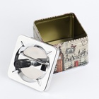 Пепельница для дома бездымная «Лондон», для сигарет и стиков, 9×11.5 см - фото 38206165