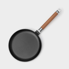 Сковорода блинная чугунная Wild Kitchen, d=22 см, лопатка и губка в комплекте - Фото 2