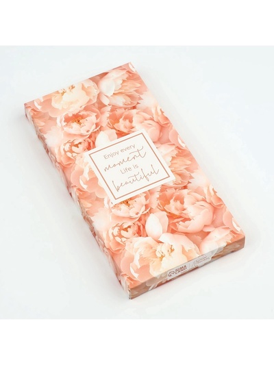 Коробка для шоколада «Цветы», 17×8.5×1.5 см