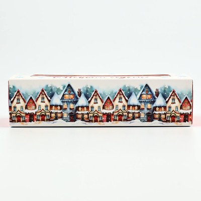 Коробка под 3 конфеты с ячейками «Новогодние истории», 13×3×5.5 см