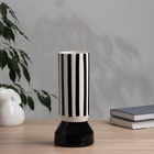 Ваза «Пикассо», ручная роспись, полосы узор, 26×11 см, керамика, чёрно-белая - Фото 3