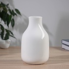 Ваза «Пикассо», снежинка, 21×11 см, ручная роспись, керамика, чёрно-белая - Фото 3