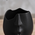 Ваза керамика настольная "Пьетро" поцелуй, 26х12 см, чёрный - Фото 4