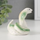 Сувенир керамика "Светло-зелёная кобра" с золотом набор 3 шт 3,5х5,7х6,5 см - Фото 5