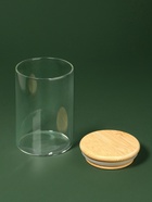 Органайзер для хранения ватных палочек «BAMBOO», с крышкой, d=6.5×10 см, прозрачный, коричневый - Фото 5