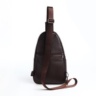 Сумка-слинг мужская, цвет коричневый - фото 25342641