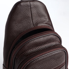 Сумка-слинг мужская, цвет коричневый - фото 25342643