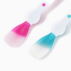 Ложки детские для кормления, термочувствительные, 16.5 см, 2 шт., цвет розовый/бирюзовый - Фото 3