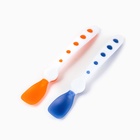 Ложки детские для кормления, термочувствительные, 16.5 см, 2 шт., цвет синий/оранжевый - Фото 1