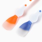 Ложки детские для кормления, термочувствительные, 16.5 см, 2 шт., цвет синий/оранжевый - Фото 2