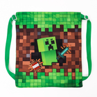 Сумка детская «Пиксели», 35×30 см, зелёная - Фото 2