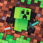 Сумка детская «Пиксели», 35×30 см, зелёная - Фото 3