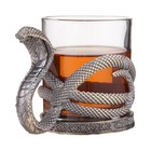 Стакан для виски «Кобра», стекло, подарочная коробка, цвет бронзовый - Фото 2