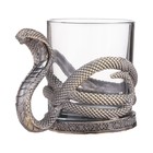 Стакан для виски «Кобра», стекло, подарочная коробка, цвет бронзовый - Фото 3