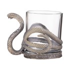 Стакан для виски «Кобра», стекло, подарочная коробка, цвет бронзовый - Фото 4