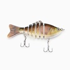 Подарочный набор 4 в 1 «Удачная рыбалка»: 3 рюмки для водки по 50 мл, воблер, бронза - Фото 5