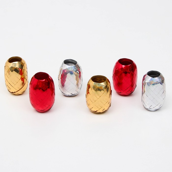 Лента упаковочная голография, МИКС 0.5 см × 10 м - Фото 1