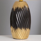Лампа настольная «София» 1×40 Вт Е14 черный/золото 24×24×40 см - фото 4675147