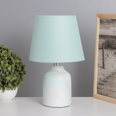 Лампа настольная «Жаклин» 1×40 Вт Е14 бирюзовый 20×20×32 см
